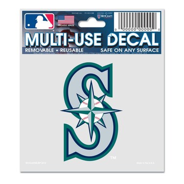 Wincraft MLB Seattle Mariners 84468010 Multi-Use Decal, 3" x 4