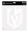NHL Official Vegas Golden Knights 8x8 inch White Perfect Cut Decal