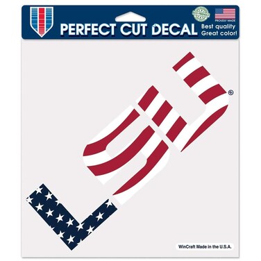 Wincraft NCAA Louisiana State University 11159115 Perfect Cut Color Decal, 8" x 8", Black