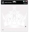 NHL Los Angeles Kings 8" x 8" Perfect Cut White Decal