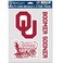 Wincraft NCAA Oklahoma Sooners Decal Multi Use Fan 3 Pack, Team Colors, One Size