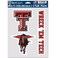 Wincraft NCAA Texas Tech Red Raiders Decal Multi Use Fan 3 Pack, Team Colors, One Size