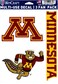 Wincraft NCAA Minnesota Golden Gophers Decal Multi Use Fan 3 Pack, Team Colors, One Size