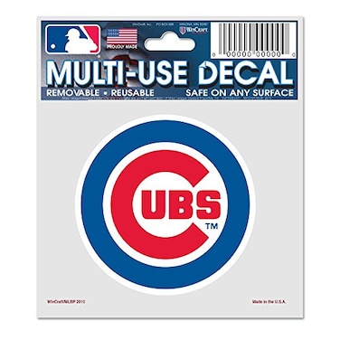Wincraft MLB Chicago Cubs 84473010 Multi-Use Decal, 3" x 4