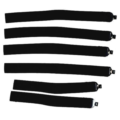 Rawlings   Catcher&#39;s Leg Guard Straps   Baseball/Softball   Set of 6   Black