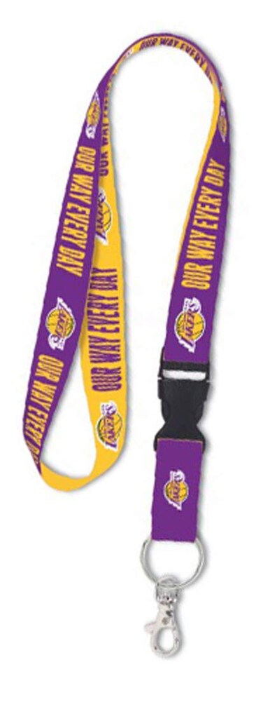 WinCraft Los Angeles LA Lakers NBA Lanyard Key Chain with Detachable End