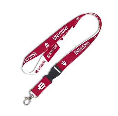 NCAA Indiana Hoosiers Lanyard with Detachable Buckle, 1-Inch