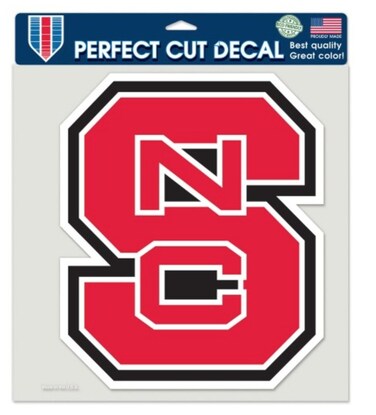 NCAA North Carolina State University Wolfpack 8 x 8 inch Perfect Cut Decal