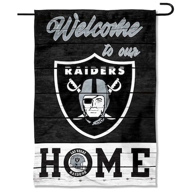 WinCraft Las Vegas Raiders Welcome Home Decorative Garden Flag Double Sided Banner
