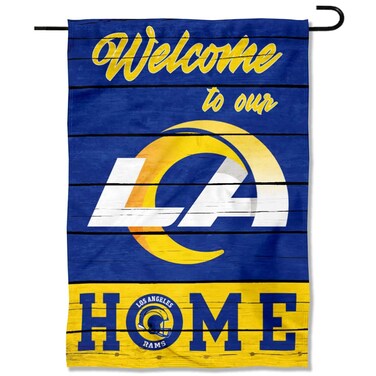 WinCraft Los Angeles Rams Welcome Home Decorative Garden Flag Double Sided Banner