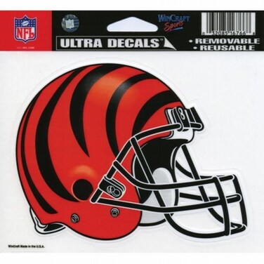 NFL Cincinnati Bengals 16766031 Multi-Use Colored Decal, 5" x 6