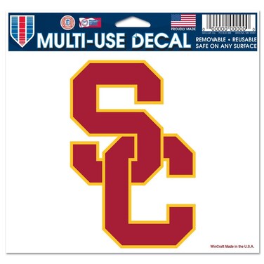 WinCraft NCAA USC Multi-Use Colored Decal, 5" x 6