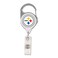 Wincraft NFL Pittsburgh Steelers Retractable Premium Badge Holder, Team Color, One Size