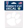 Wincraft NCAA Clemson Tigers 4x4 Perfect Cut White Decal, One Size, Team Color