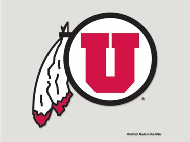 Wincraft NCAA University of Utah 95751010 Perfect Cut Color Decal, 8" x 8", Black