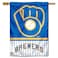 WinCraft Milwaukee Baseball Pinstripes Glove Double Sided Sided Banner Flag