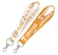 WinCraft NCAA University Tennessee Volunteers 1" Inch Lanyard Key Strap, Metal Ring, Orange, White, OSFA