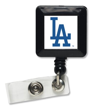 Wincraft MLB Los Angeles Dodgers Retractable Badge Holder, Black