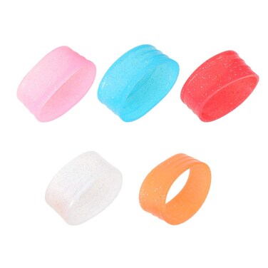 LIOOBO 5PC Tennis Racket Handle Grip Ring Racket Grip Bands for Badminton Tennis Racket