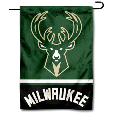 WinCraft Milwaukee Bucks Double Sided Garden Flag