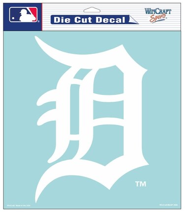 Detroit Tigers 8x8 Die Cut Window Cling