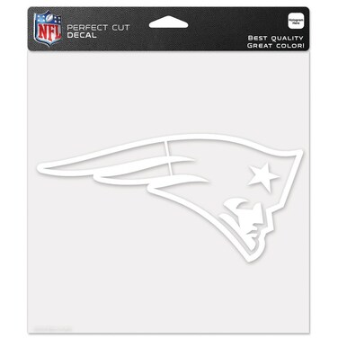 WinCraft New England Patriots 8x8 White Logo Decal