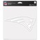 WinCraft New England Patriots 8x8 White Logo Decal