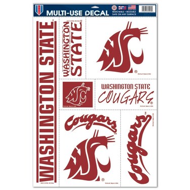 NCAA Washington State University Multi Use Decal, 11 x 17