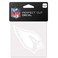 WinCraft NFL Arizona Cardinals 4x4 Perfect Cut White Decal, One Size, Team Color