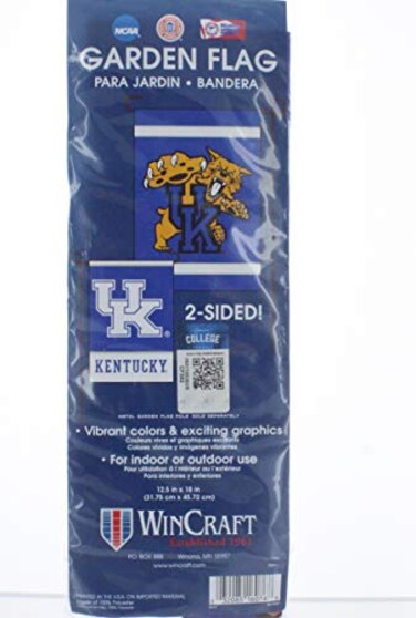 Wincraft NCAA Kentucky Wildcats Garden Flag 12x18, 2 Sided, Team Color