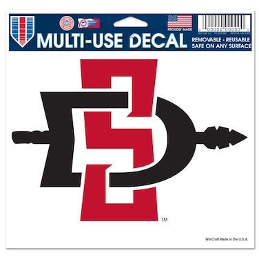 NCAA San Diego State University Multi-Use Colored Decal, 5" x 6