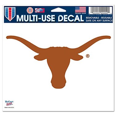 Wincraft NCAA University of Texas 21475012 Multi-Use Colored Decal, 5" x 6