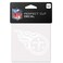 Wincraft NFL Tennessee Titans 4x4 Perfect Cut White Decal, One Size, Team Color