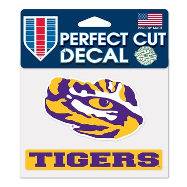 Wincraft NCAA Louisiana State University WCR36411014 Perfect Cut Color Decal, 4.5" x 5.75