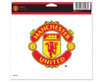 Wincraft Soccer Manchester United 60833011 Multi-Use Colored Decal, 5" x 6
