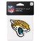 Wincraft NFL Jacksonville Jaguars 63049013 Perfect Cut Color Decal, 4" x 4", Black