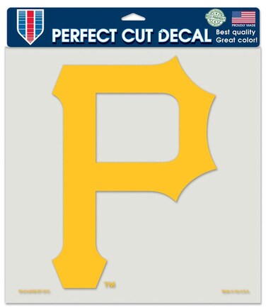 MLB Pittsburgh Pirates 79931010 Perfect Cut Color Decal, 8" x 8", Black