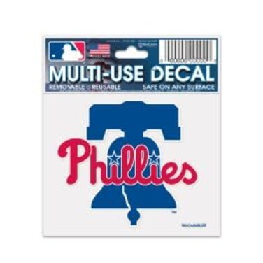 Wincraft MLB Philadelphia Phillies Multi-Use Decal, 3" x 4