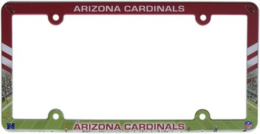 WinCraft NFL Arizona Cardinals Full Color License Plate Frame, Team Color, One Size