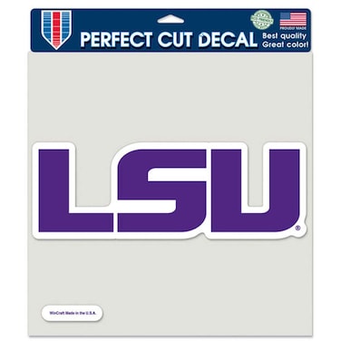 LSU Tigers Die-Cut Decal - 8"x8" Color Logo