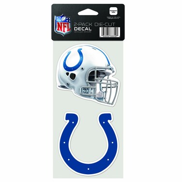 NFL Indianapolis Colts 2-Piece Die-Cut Decal, 4" x 8