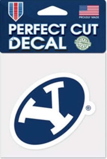 NCAA BYU Brigham Young Cougars 4" x 4" Perfect Cut Decal