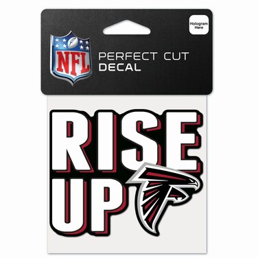 WinCraft Atlanta Falcons Slogan Perfect Cut Color Decal 4" x 4