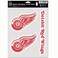 NHL Detroit Red Wings Decal Multi Use Fan 3 Pack, Team Colors, One Size
