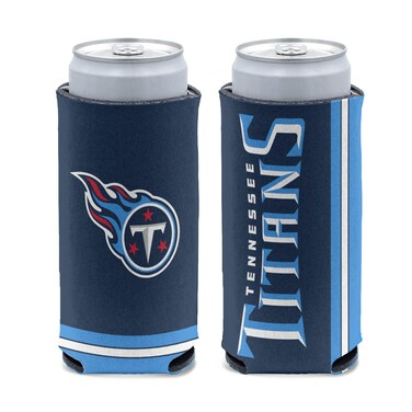 WinCraft NFL Tennessee Titans Slim Can Cooler, Team Colors, One Size
