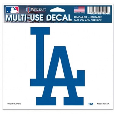 Wincraft MLB Los Angeles Dodgers 14420012 Multi-Use Colored Decal, 5" x 6