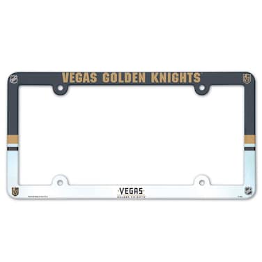 WinCraft NHL Vegas Golden Knights Plastic Full Color Style License Plate Frame, One Size, Team Color
