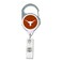 WinCraft NCAA Texas Longhorns Retractable Premium Badge Holder, Team Color, One Size
