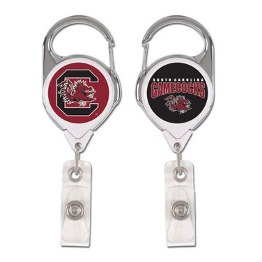 Wincraft NCAA South Carolina Fighting Gamecocks Badge HolderPremium Retractable Badge Holder, Team Colors, One Size
