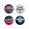 WinCraft NFL Houston Texans Round Button (4 Pack), 1 1/4